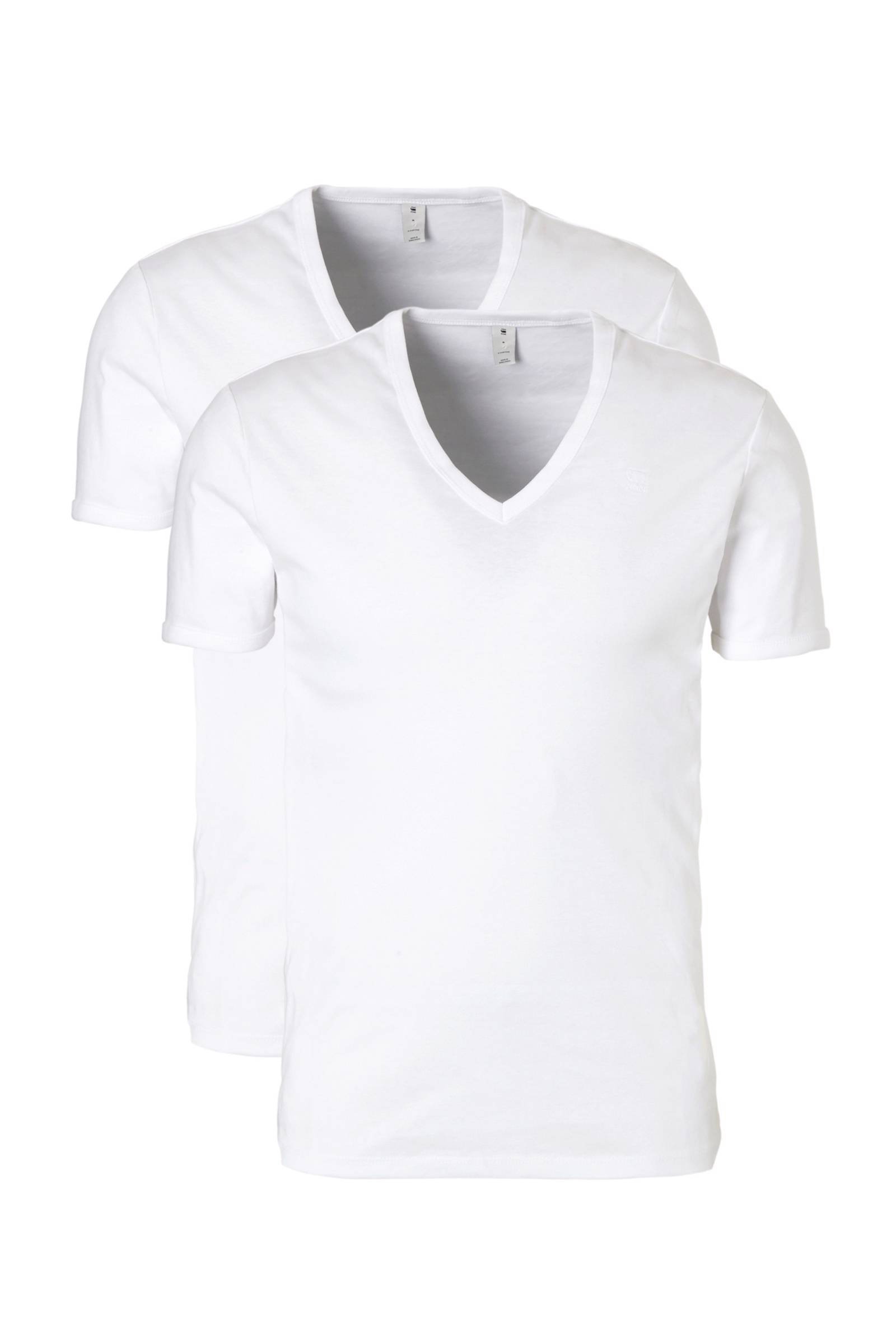 G-Star G Star RAW T shirt Basic artikel in ondoorzichtige, eersteklas katoenkwaliteit(set, Set van 2 ) online kopen