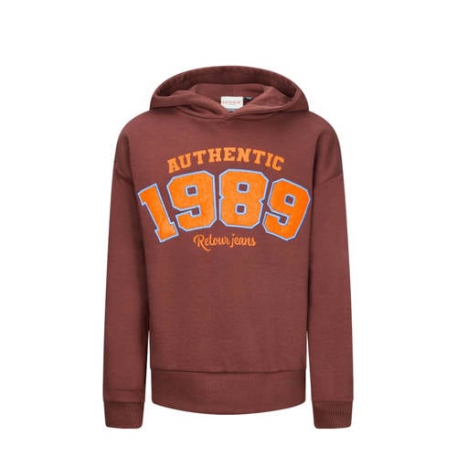 Retour Jeans hoodie donkerrood afbeelding