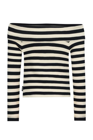off shoulder top zwart