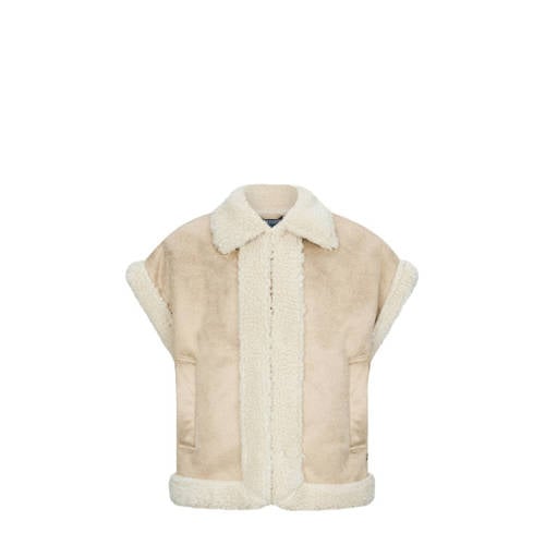 Retour Jeans suede gilet beige afbeelding