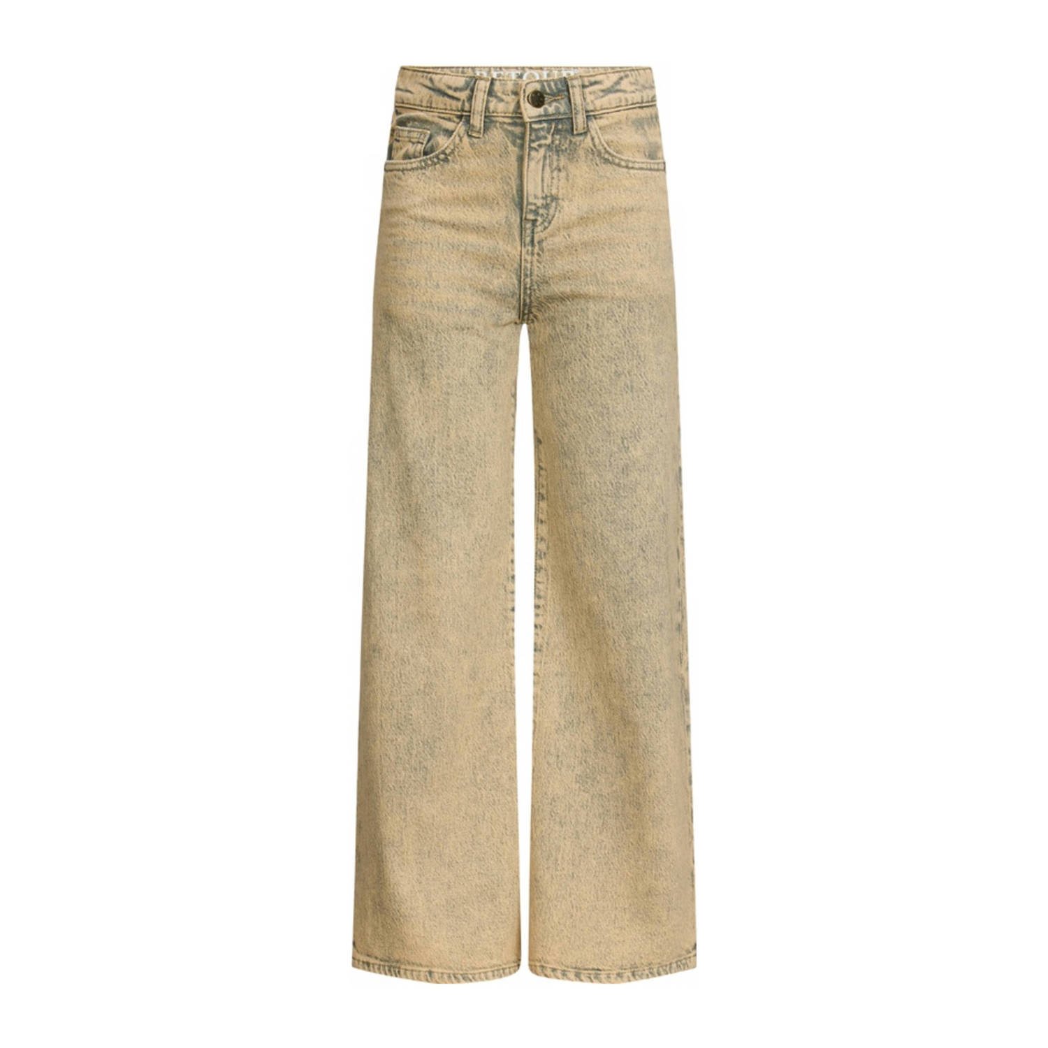 Retour Jeans wide leg jeans beige