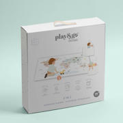 thumbnail: Play&Go EEVAA 3-in-1 omkeerbare puzzel Wereldmap (120x180cm - 6 tegels)