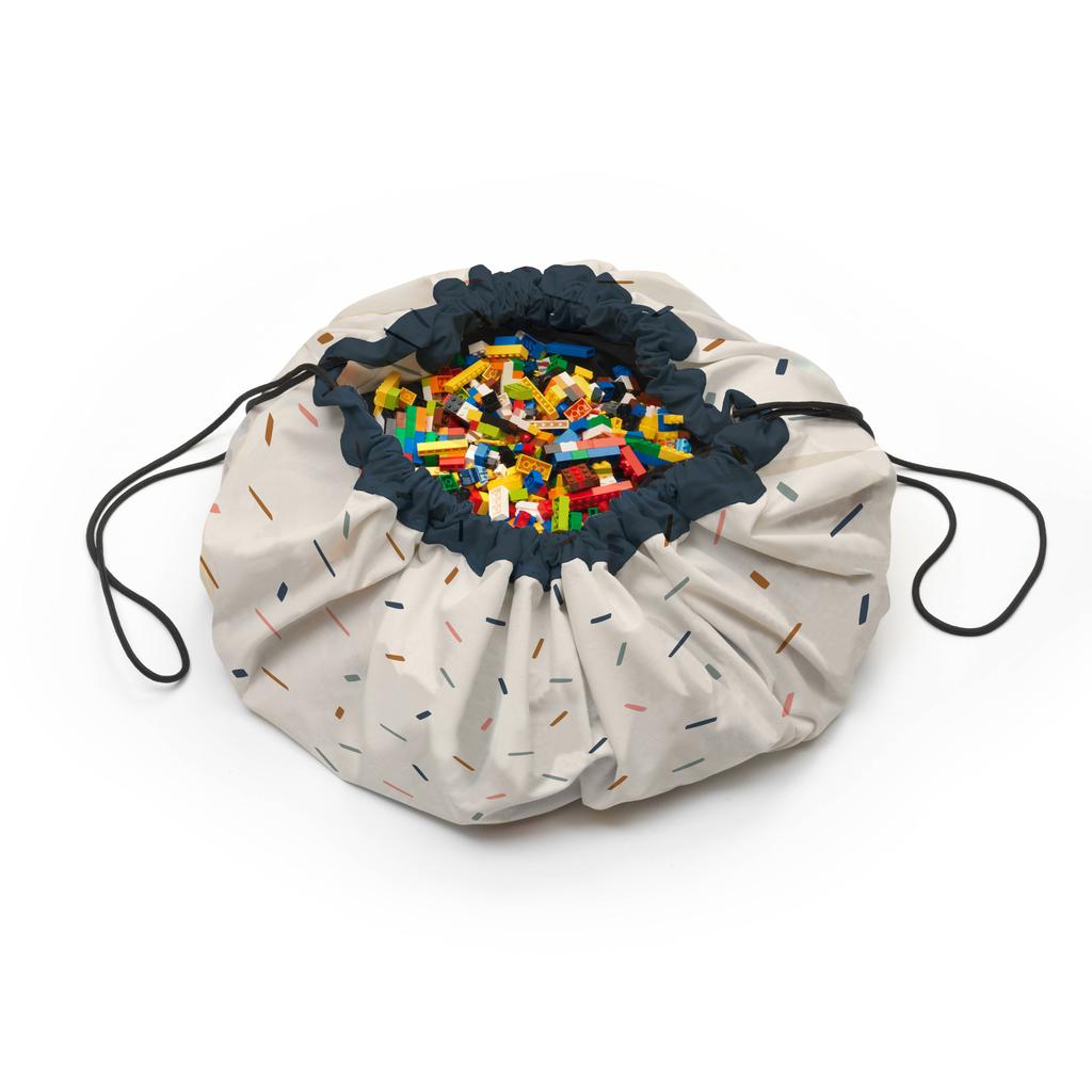 Play&Go 2-in-1 opbergzak / speelkleed Confetti