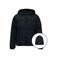 Retour Jeans gewatteerde jas zwart + muts