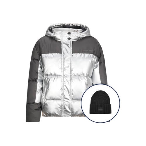 Retour Jeans gewatteerde jas zilver afbeelding