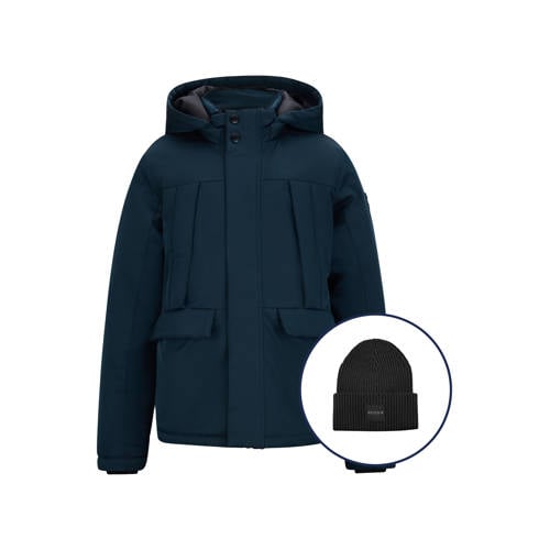 Retour Jeans gewatteerde jas donkerblauw afbeelding