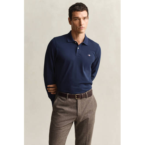 GANT regular polo donkerblauw afbeelding