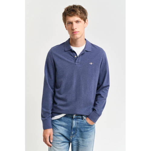GANT regular polo blauw afbeelding