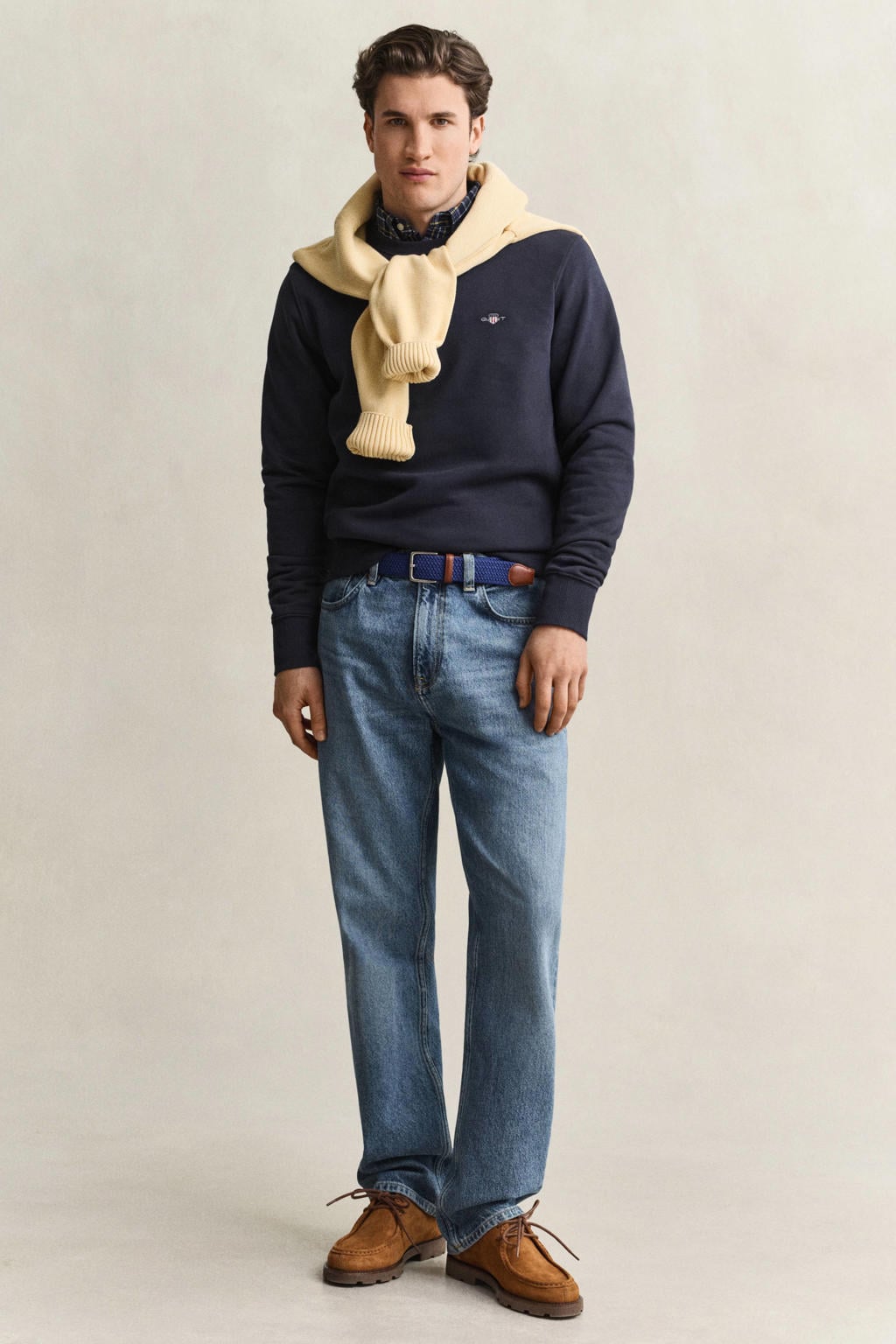 GANT sweater donkerblauw