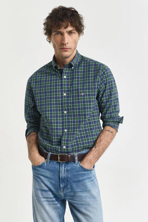 regular casual overhemd groen
