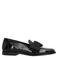 Manfield lakleren loafers met strik zwart