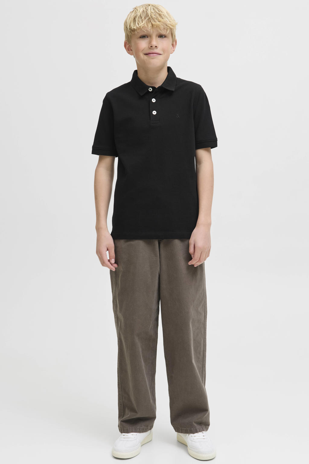 JACK & JONES JUNIOR polo zwart