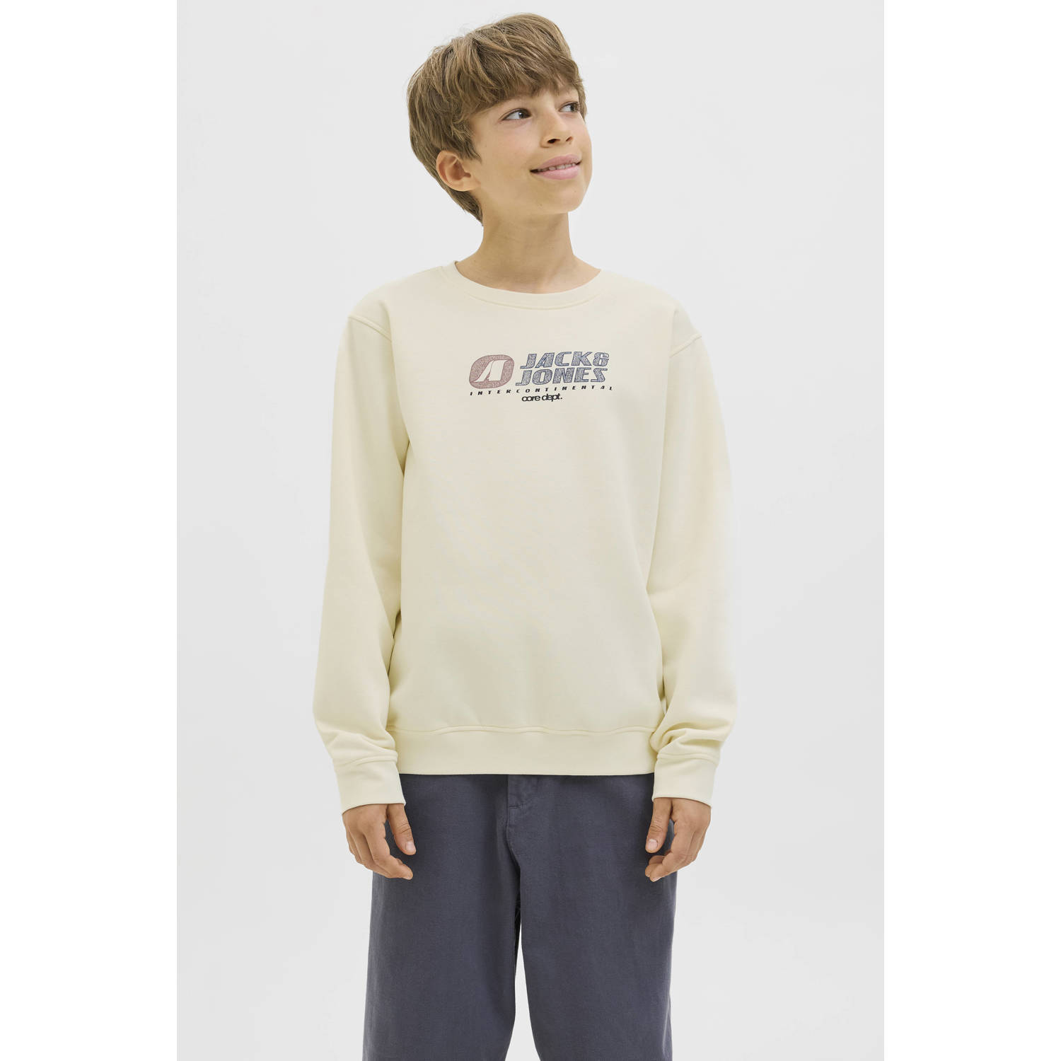 Jack & Jones Junior Sweatshirt JCOTIER PRINT SWEAT CREW NECK SN JNR