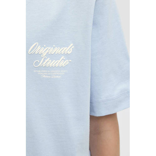JACK & JONES JUNIOR T-shirt met backprint lichtblauw afbeelding