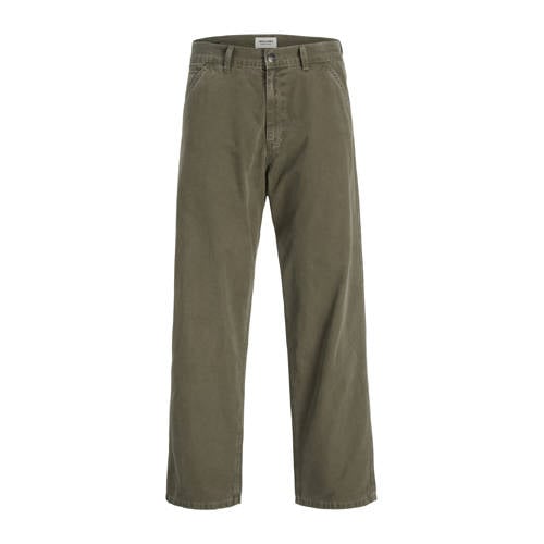 JACK & JONES JUNIOR loose casual broek donkergroen afbeelding