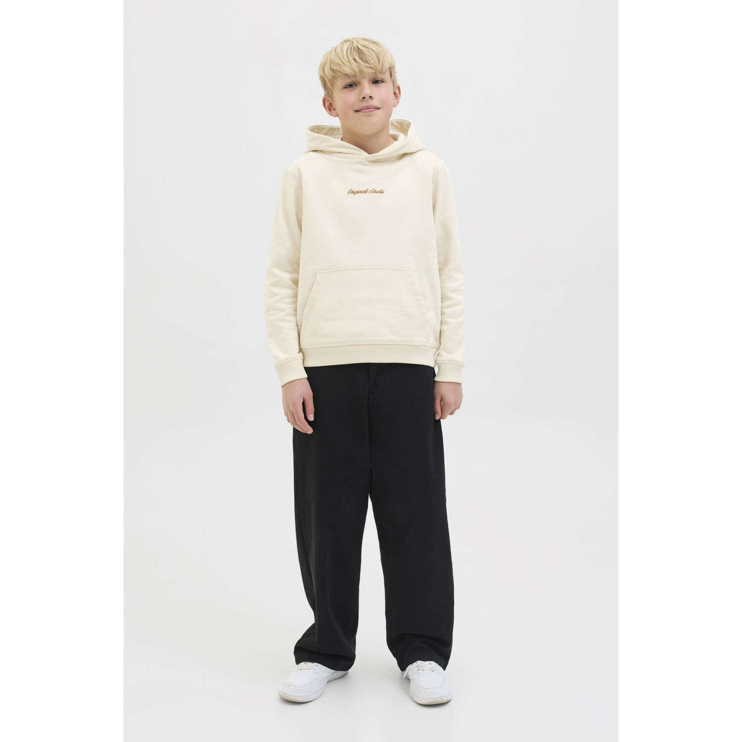JACK & JONES JUNIOR hoodie ecru