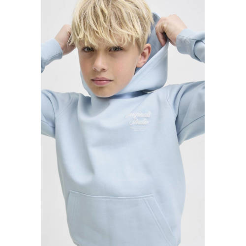 JACK & JONES JUNIOR hoodie met backprint lichtblauw afbeelding