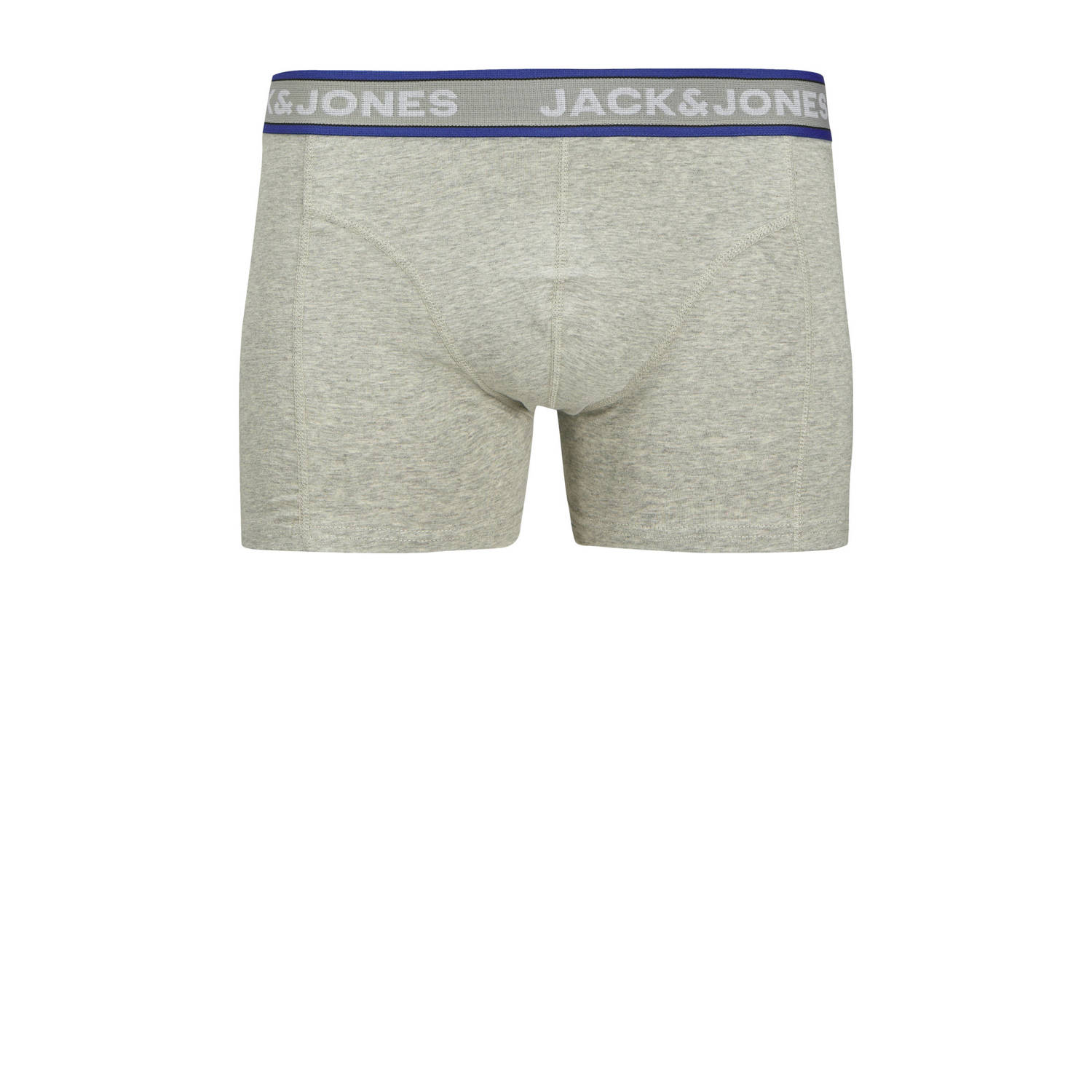 JACK & JONES JUNIOR boxershort set van 5 blauw zwart grijs melange
