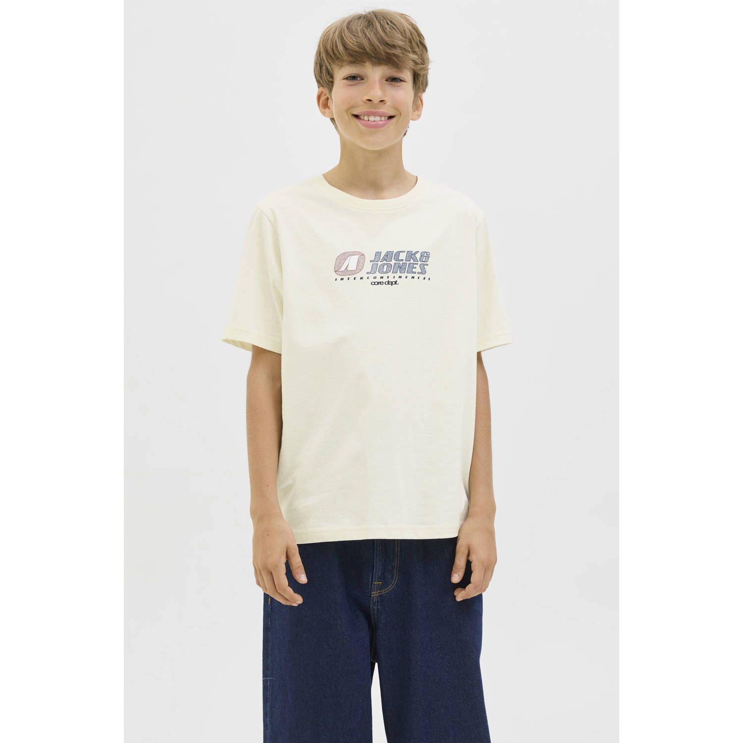Jack & Jones Junior T-shirt JCOTIER FRONT PRINT TEE SS CN SN JNR