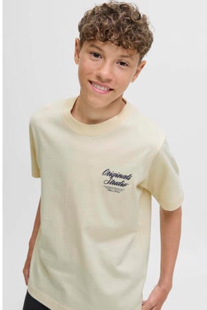 T-shirt met backprint beige