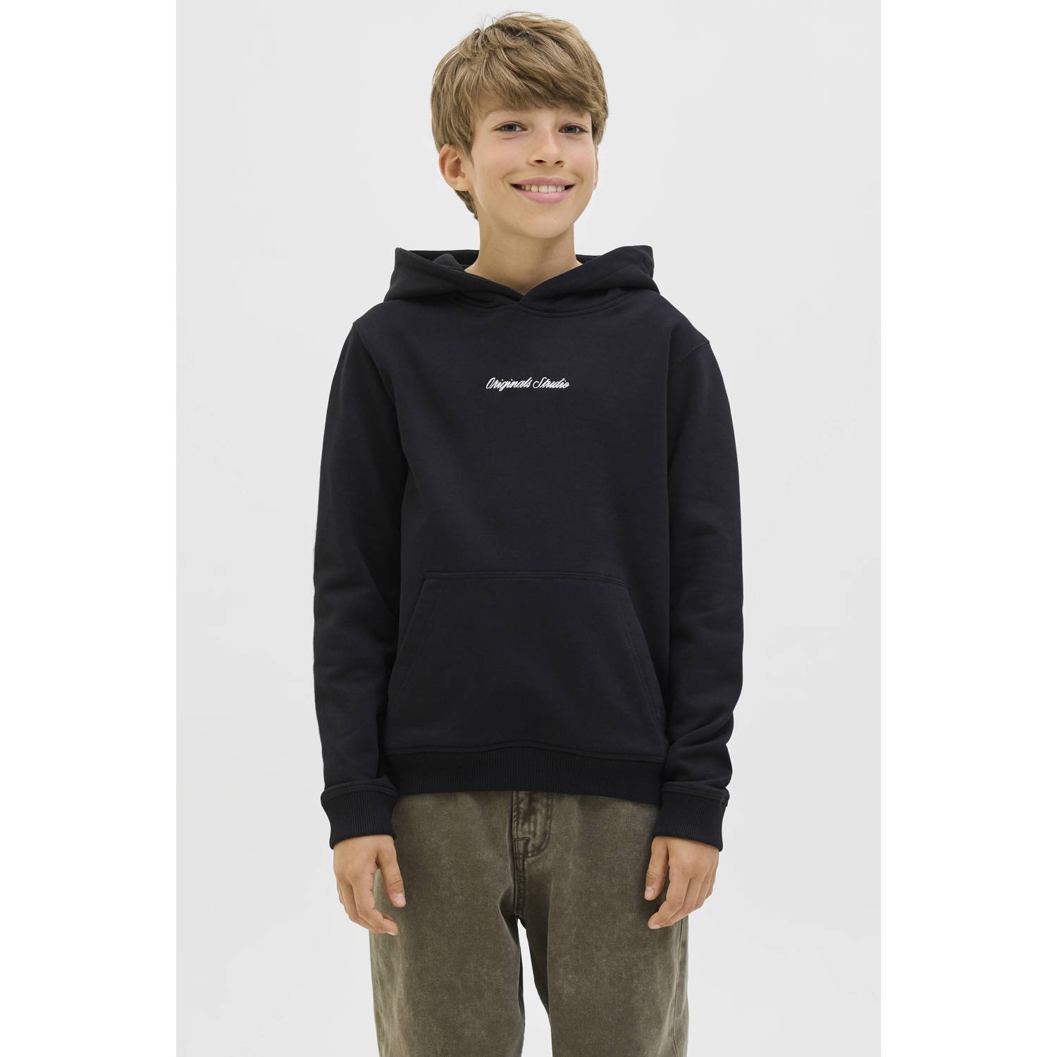 JACK & JONES JUNIOR hoodie zwart