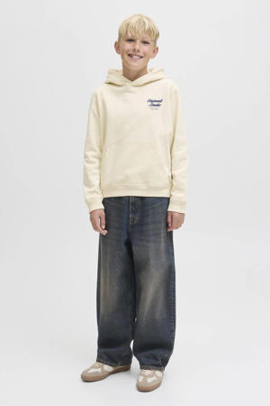 hoodie met backprint ecru