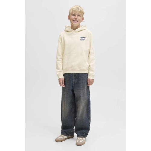 JACK & JONES JUNIOR hoodie met backprint ecru afbeelding