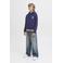 JACK & JONES JUNIOR hoodie met backprint donkerblauw