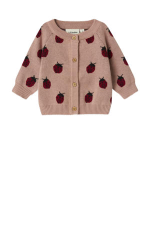 cardigan oudroze gebreid