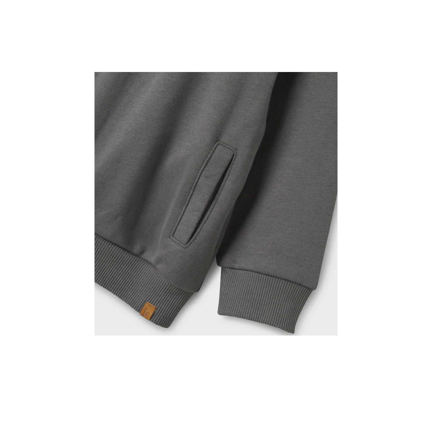LIL' ATELIER MINI sweater grijsbruin