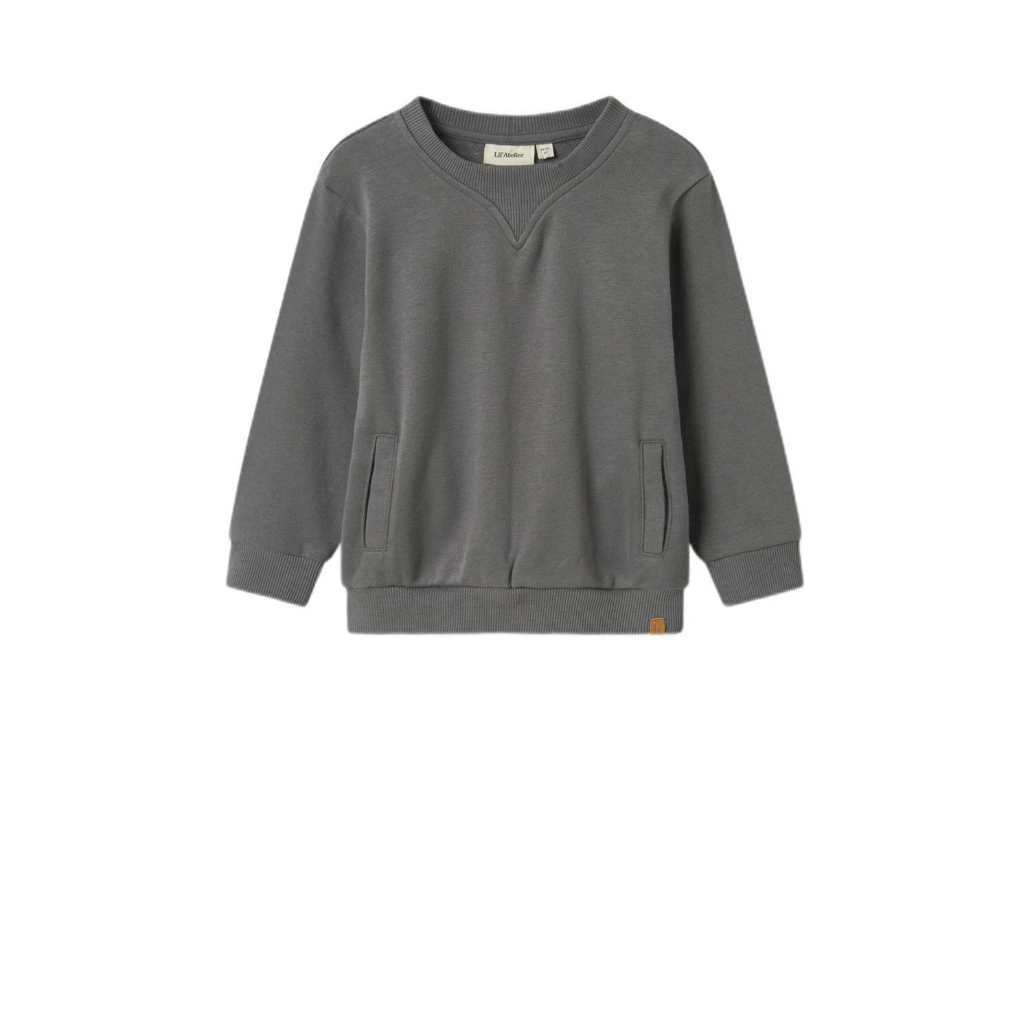 LIL' ATELIER MINI sweater grijsbruin