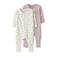 NAME IT BABY pyjama NBFNIGHTSUIT - ecru/lila (set van 2)