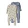 NAME IT BABY pyjama NBMNIGHTSUIT - beige/blauw (set van 2)