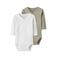 NAME IT BABY romper - wit/beige (set van 2)
