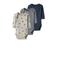 NAME IT BABY romper - bNBMBODY beige/grijs/blauw (set van 3)