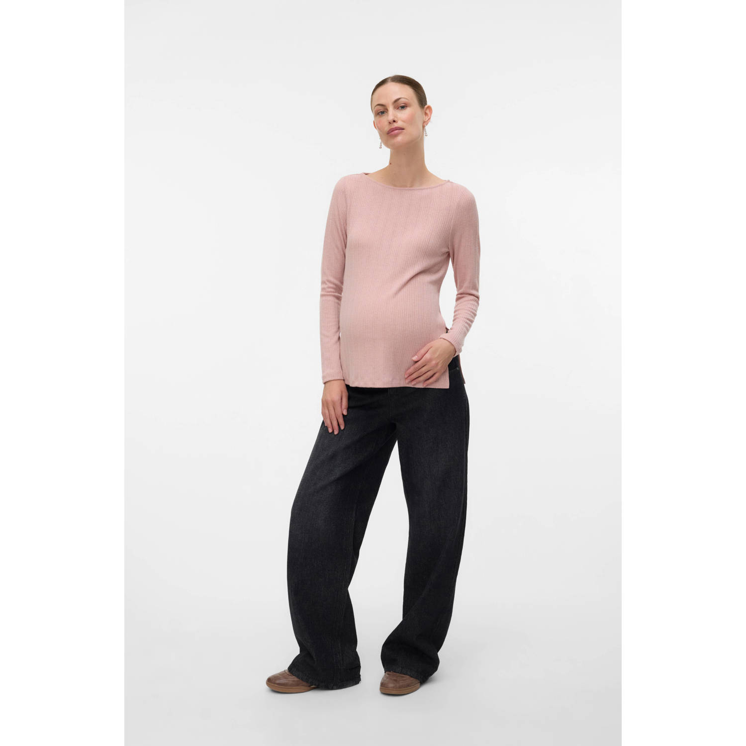 MAMALICIOUS zwangerschaps- en voedings top beige