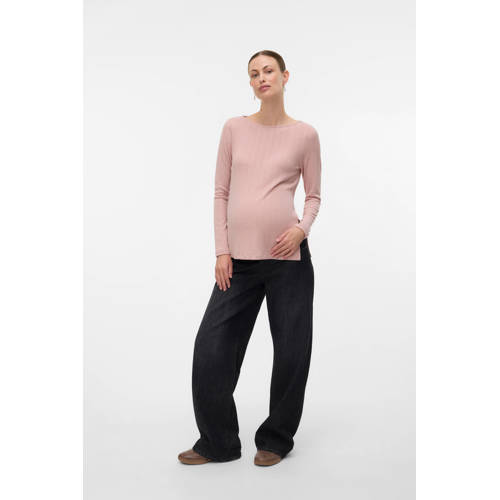 MAMALICIOUS zwangerschaps- en voedings top beige afbeelding