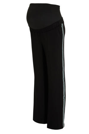 straight regular waist zwangerschaps casual broek zwart