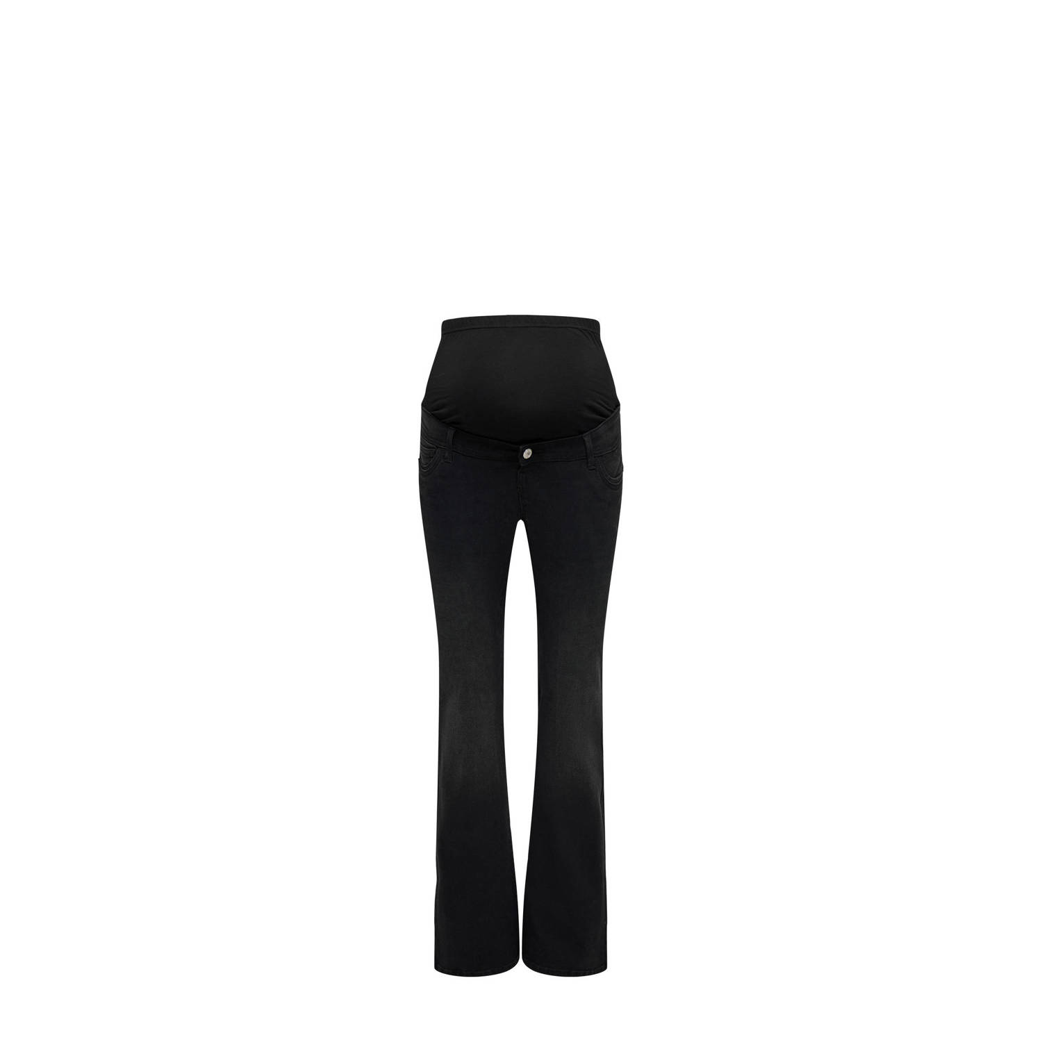 ONLY MATERNITY high waist zwangerschapskleding flared jeans black denim