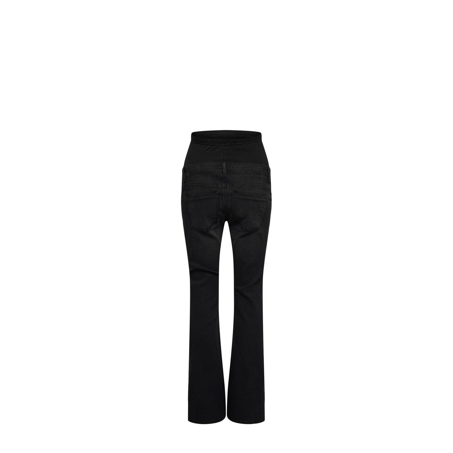 ONLY MATERNITY high waist zwangerschapskleding flared jeans black denim