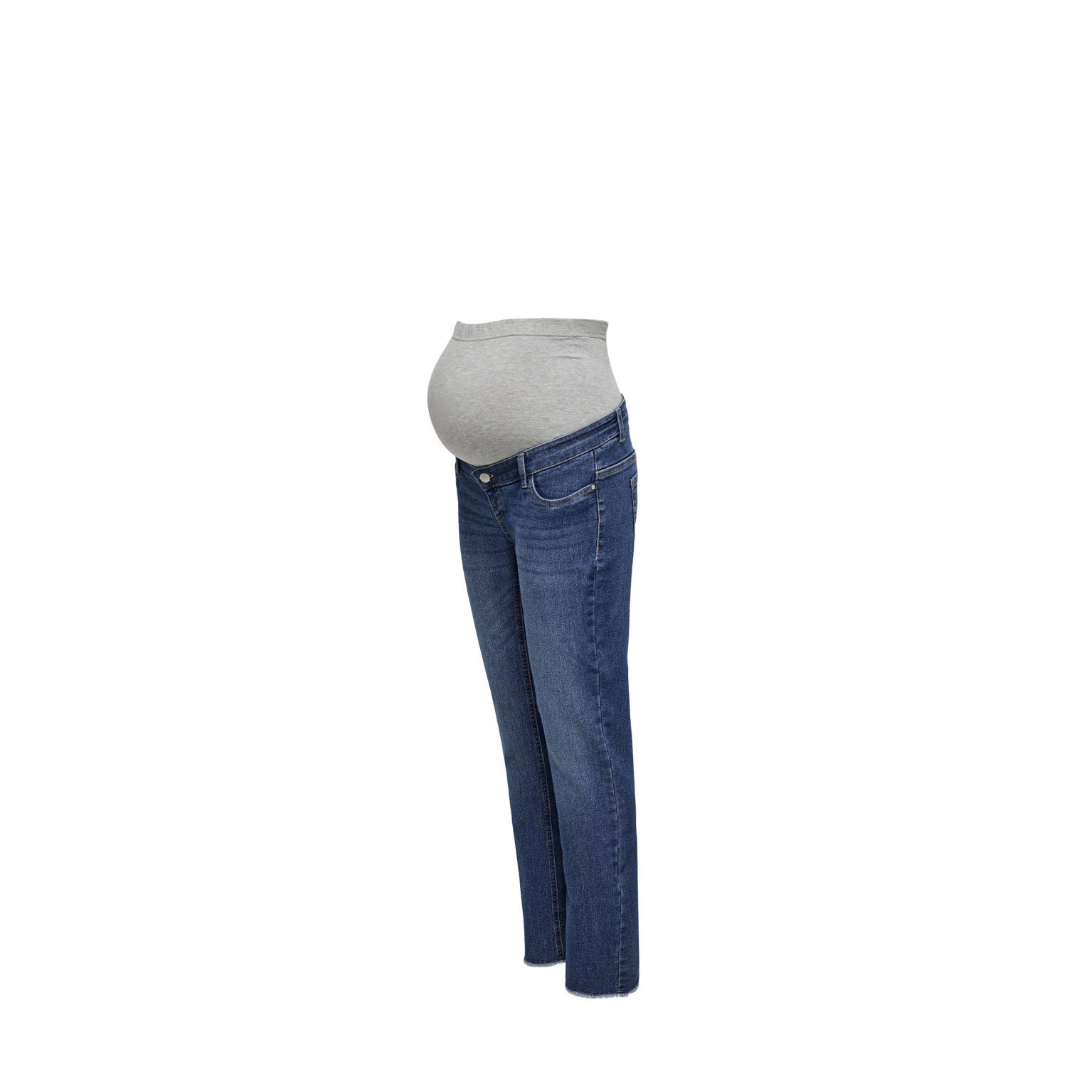 ONLY MATERNITY high waist zwangerschapskleding slim fit jeans medium blue denim