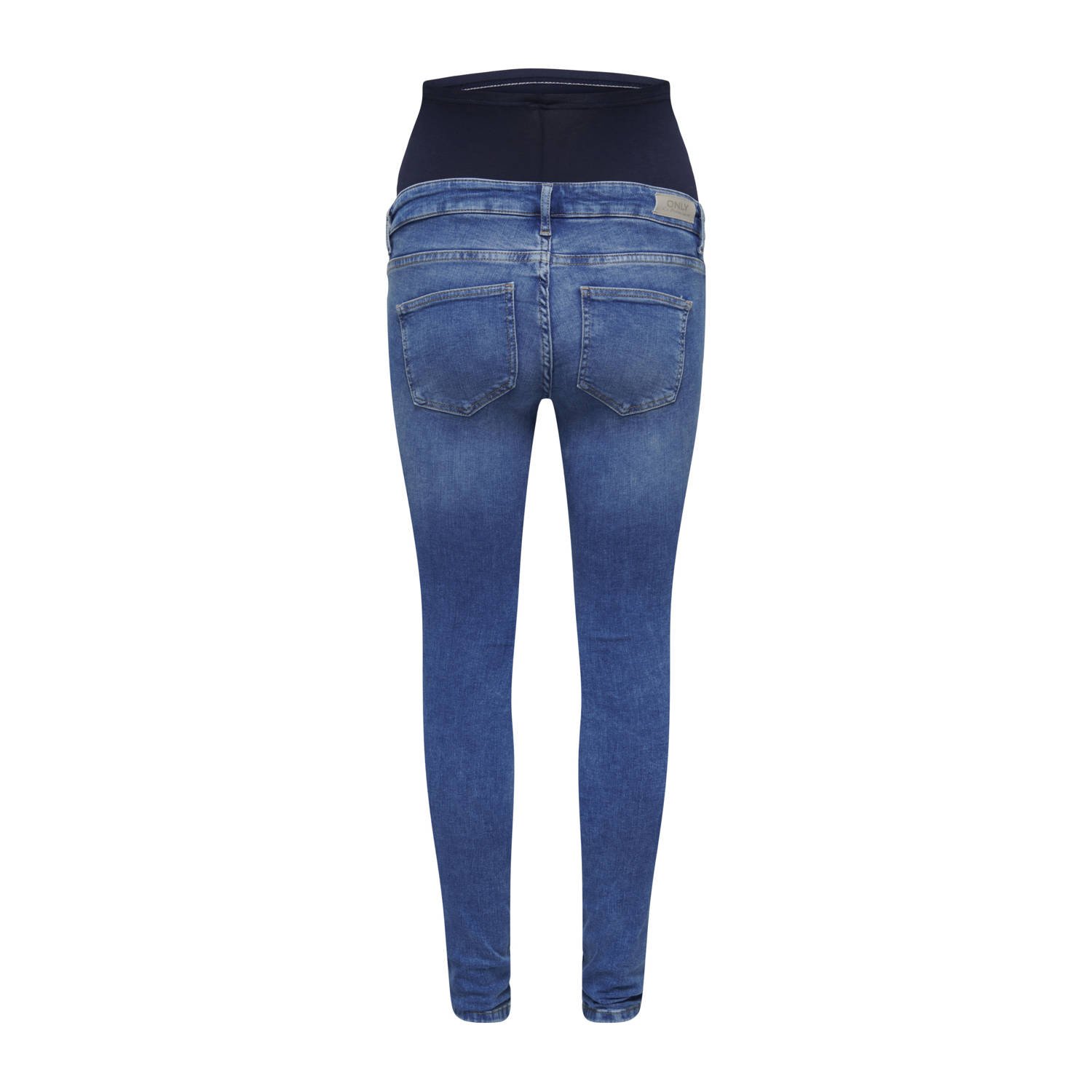 ONLY MATERNITY high waist zwangerschapskleding skinny jeans medium blue denim