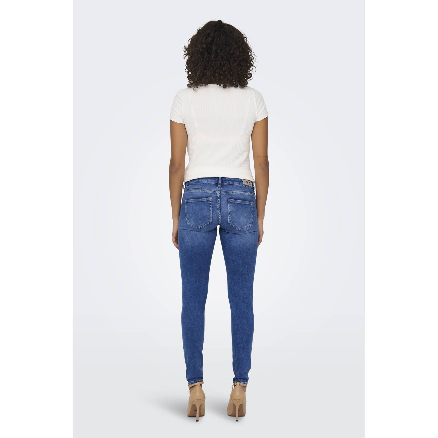 ONLY MATERNITY high waist zwangerschapskleding skinny jeans medium blue denim