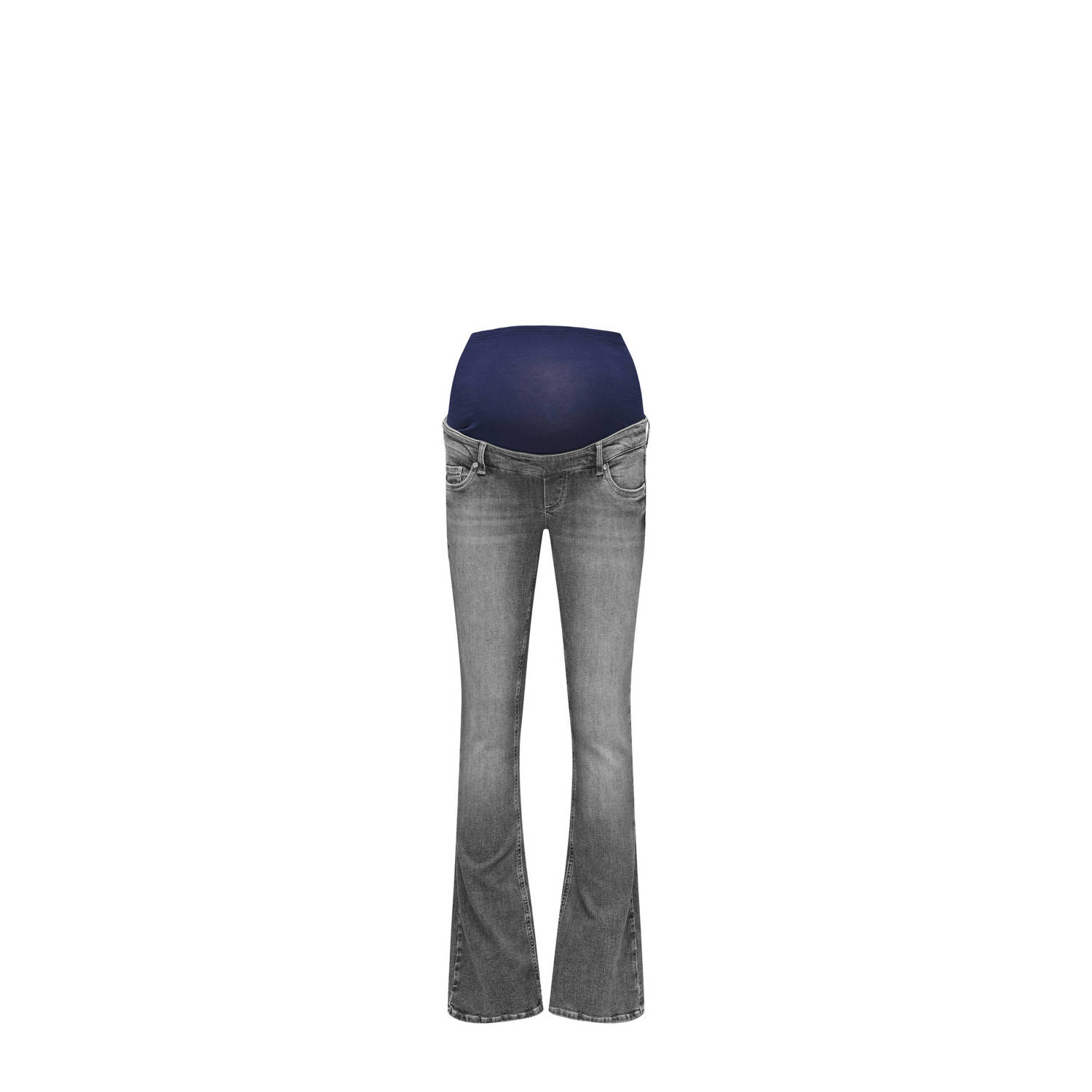 ONLY MATERNITY high waist zwangerschapskleding flared jeans grey denim