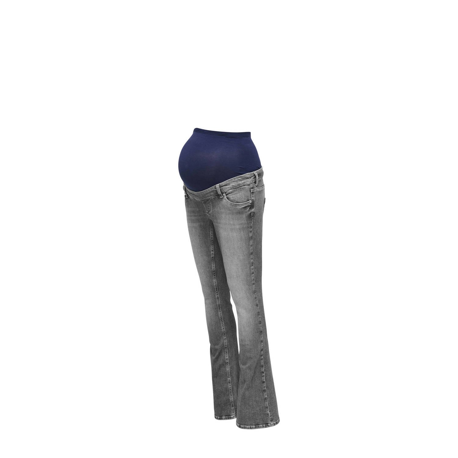 ONLY MATERNITY high waist zwangerschapskleding flared jeans grey denim