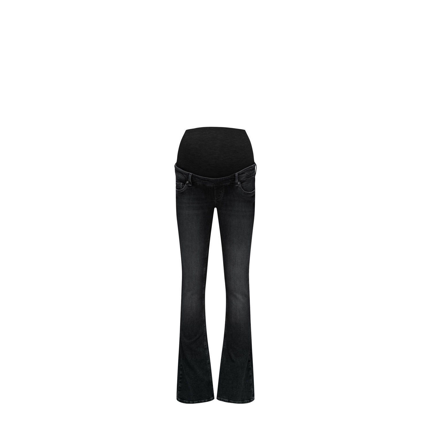 ONLY MATERNITY high waist zwangerschapskleding flared jeans black denim