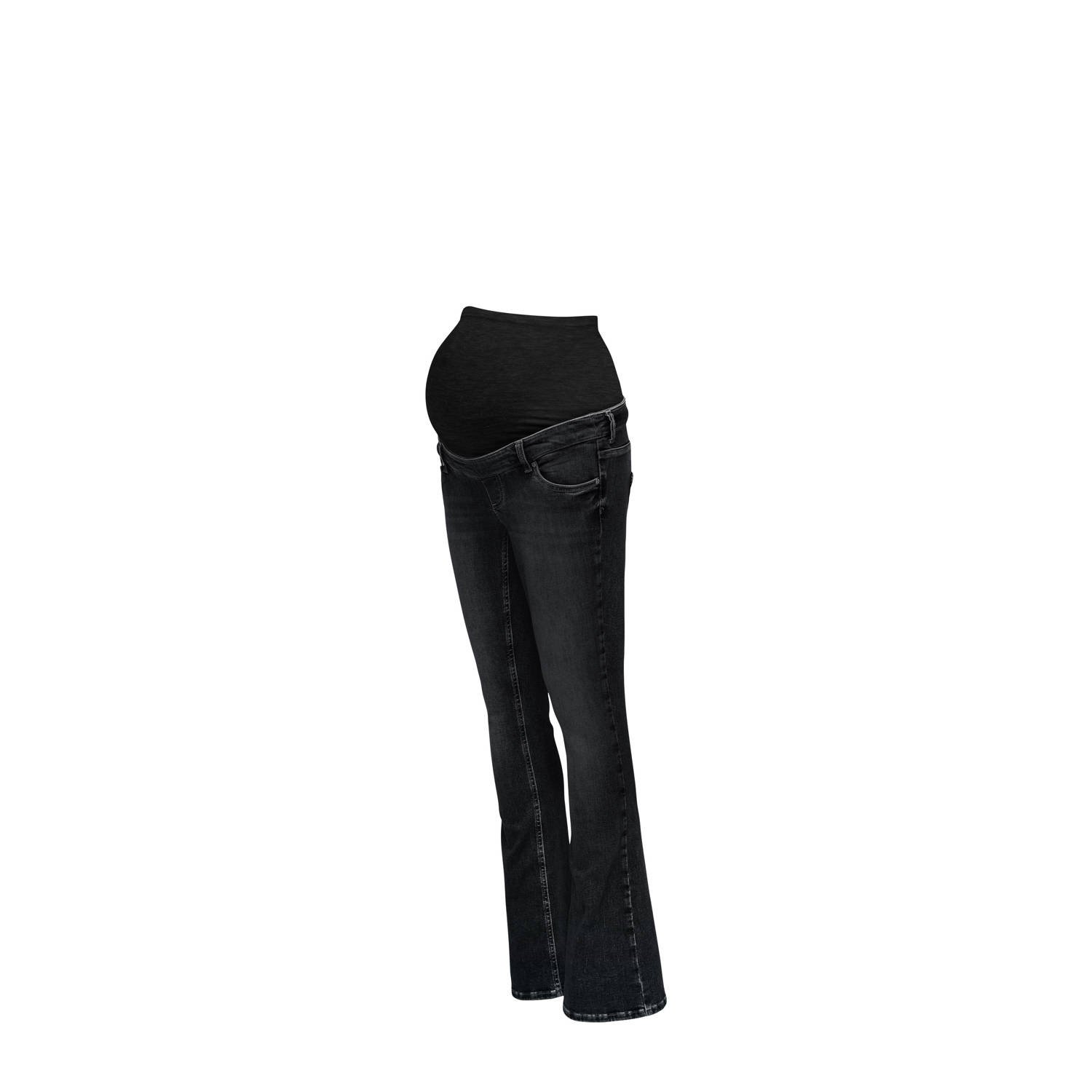 ONLY MATERNITY high waist zwangerschapskleding flared jeans black denim