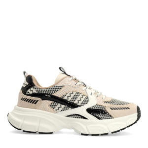 chunky sneakers beige/zwart