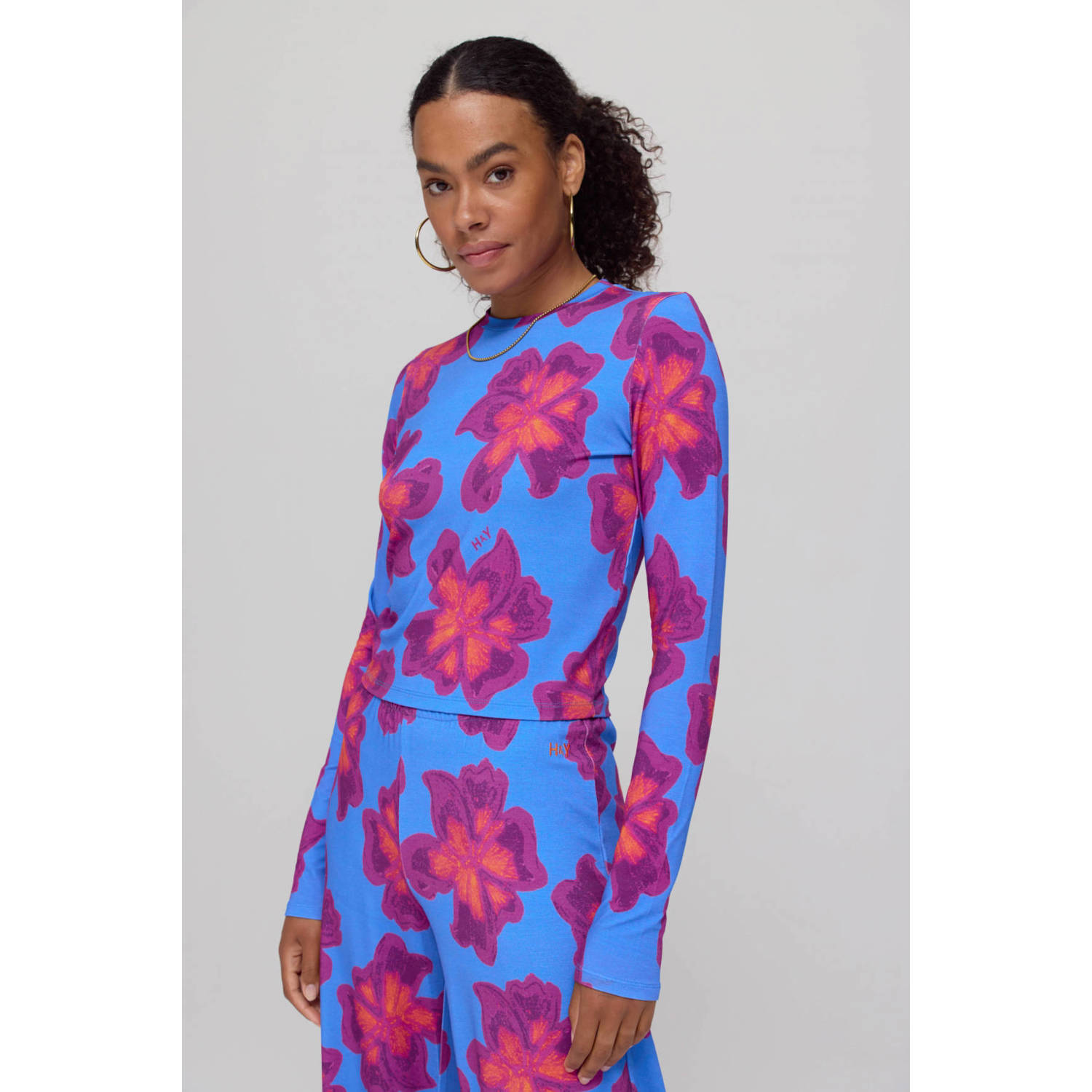 HARPER & YVE straight high waist broek multi