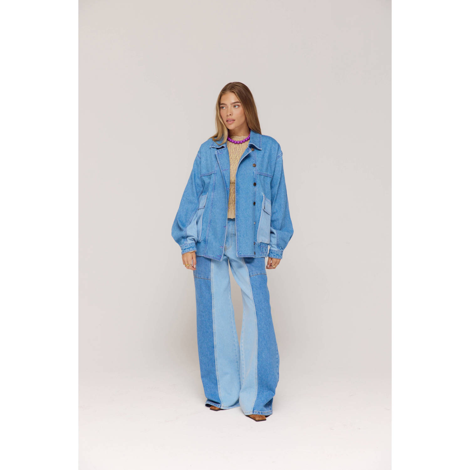 HARPER & YVE denim spijkerjas lichtblauw